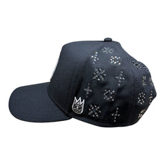 CULT OF INDIVIDUALITY HAT REPEAT PATTERN WITH CRYSTALS HAT (626AC-CH79A