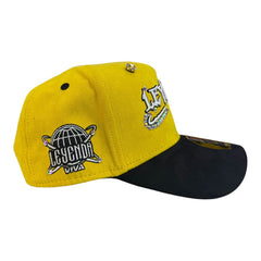 LEGENG HAT 1st Anniversary - Limited Edition Snapback Suede YELLOW/BLACK