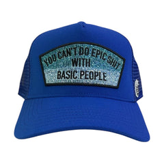 CULT OF INDIVIDUALITY MESH TRUCKER HAT "EPIC SHIT" CRYSTALS