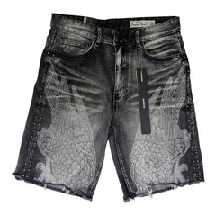 SMOKE RISE SHORT HAVOC DENIM\Style JS26S446\SPIDER BLACK
