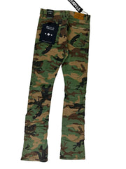 SEE YOU IN PARADISE PLEATS AND CRYSTALS JTFP2323C VINTAGE CAMO PANTS