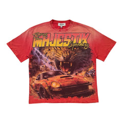 MAJESTIK GARMENT DYED DTG PRINTED TEE
