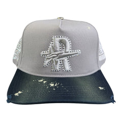 ROUGHPLAY HAT VINTAGE SNAPBACK (GRY/NVY)