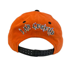 LEGENG HAT 1st Anniversary - Limited Edition Snapback Suede Orange/Black