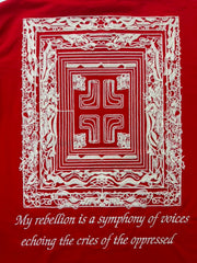 RICH GANG T-SHIRT my rebellion (#OVZ TEE, (BP824)) red