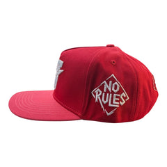 NO RULES" Snapback Cap – Red Edition | "N" Logo