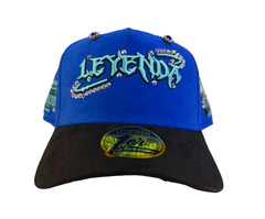 LEGENG HAT 1st Anniversary - Limited Edition Snapback Suede BLUE/BLACK
