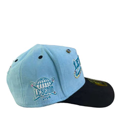 LEGENG HAT 1st Anniversary - Limited Edition Snapback Suede LIGHT-BLUE/BLACK