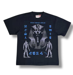 RICH DEAD IDOLS "PHARAOH" T-SHIRT BLACK GREY BLUE