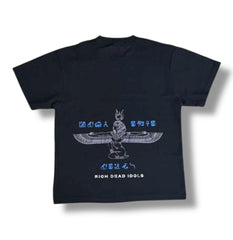 RICH DEAD IDOLS "PHARAOH" T-SHIRT BLACK GREY BLUE
