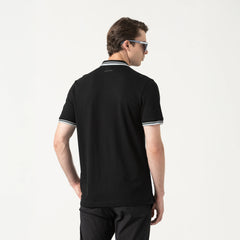 MONASTERY SAMUR POLO SHIRT MEN BLACK