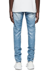 PÚRPURA Skinny Coated P001-SKCI324 Índigo claro