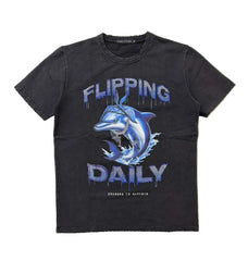 STREETZ IZ WATCHIN t-shirt FLIPPING DAILY (SIW5252W)