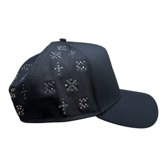 CULT OF INDIVIDUALITY HAT REPEAT PATTERN WITH CRYSTALS HAT (626AC-CH79A