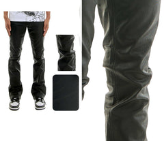 KDNK BASIC WAXED PANTS KNB3447 BLACK