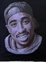 TRICH GANG T-SHIRT tupac (#OVZ TEE,(GG903)) black