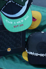 GAS NYC hat HAND trucker premium (Black)