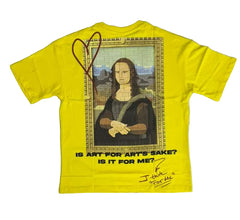 RICH GANG T-SHIRTS yellow MONALISA (# OVZ TEE, (EK200))