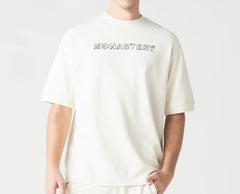MONASTERY COUTURE LEGATUS T-SHIRT OVERSIZED MEN BEIGE