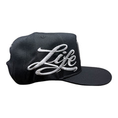 LIFE HUSTLERS "Classic Black & Ice" Rhinestone Snapback Hat