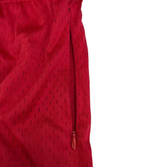 CASTEL leopard print graphic mesh shorts RED