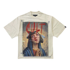 CULT OF INDIVIDUALITY OVERSIZED SHORT SLEEVE CREW NECK TEE "POOR SOCIAL SKILLS"