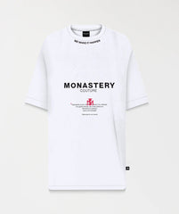 MONASTERY COUTURE TERRIMONT T-SHIRT OVERSIZED MEN WHITE