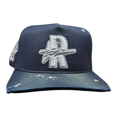 ROUGH PLAY HAT vintage SNAPBACK (blue/grn))