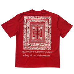 RICH GANG T-SHIRT my rebellion (#OVZ TEE, (BP824)) red
