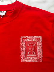 RICH GANG T-SHIRT my rebellion (#OVZ TEE, (BP824)) red