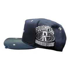 ROUGH PLAY HAT vintage SNAPBACK (blue/grn))