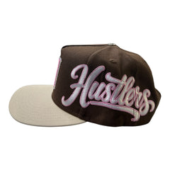 LIFE HUSTLERS HAT LH Brown/ Pink