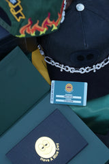 GAS NYC hat HAND trucker premium (green)