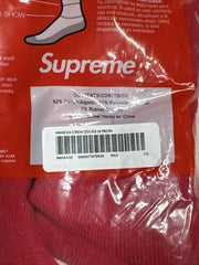 Paquete de 4 calcetines deportivos Supreme®/Hanes® rojo