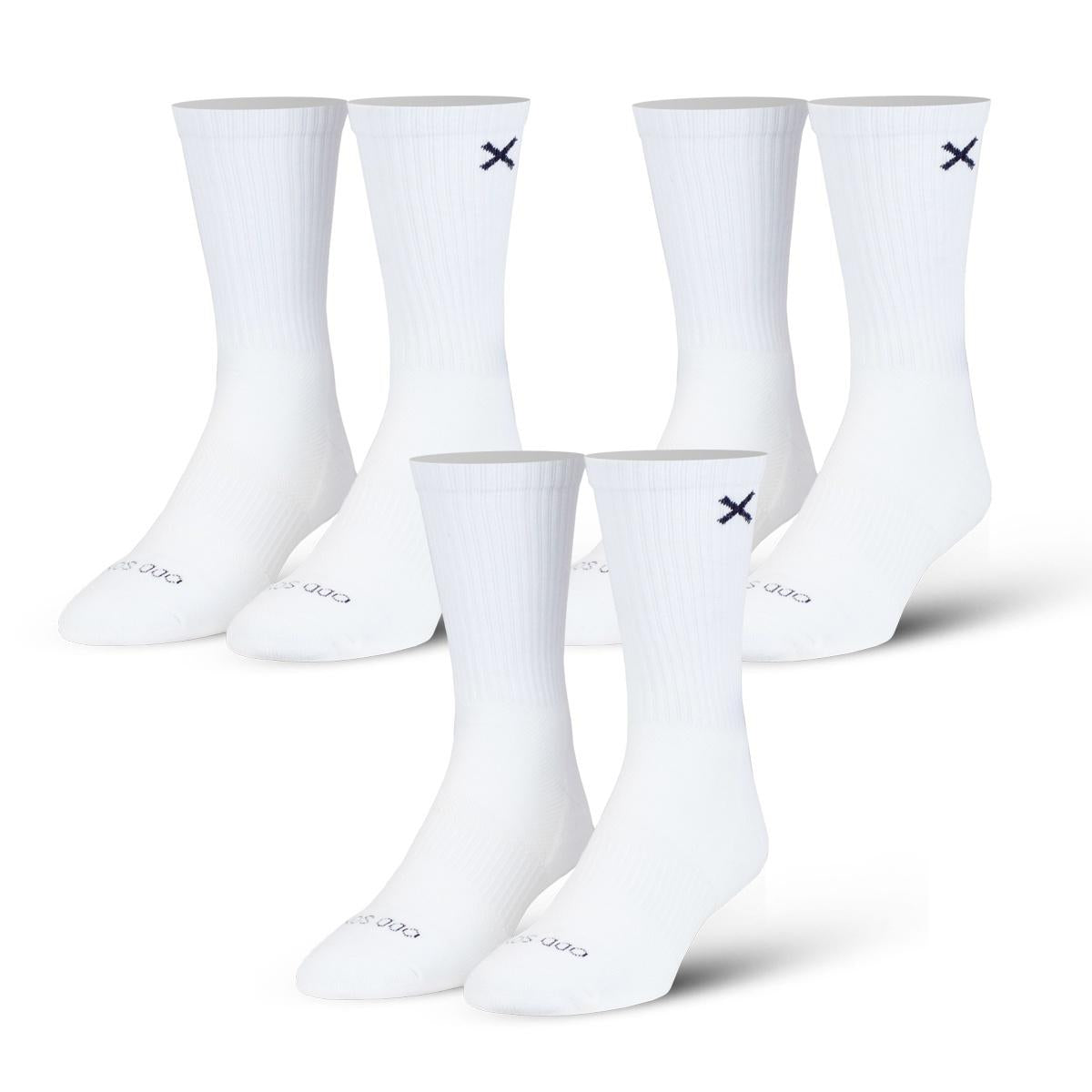 ODD Basix Crew White (3 Pack) (Cotton) BSXCRWHT3