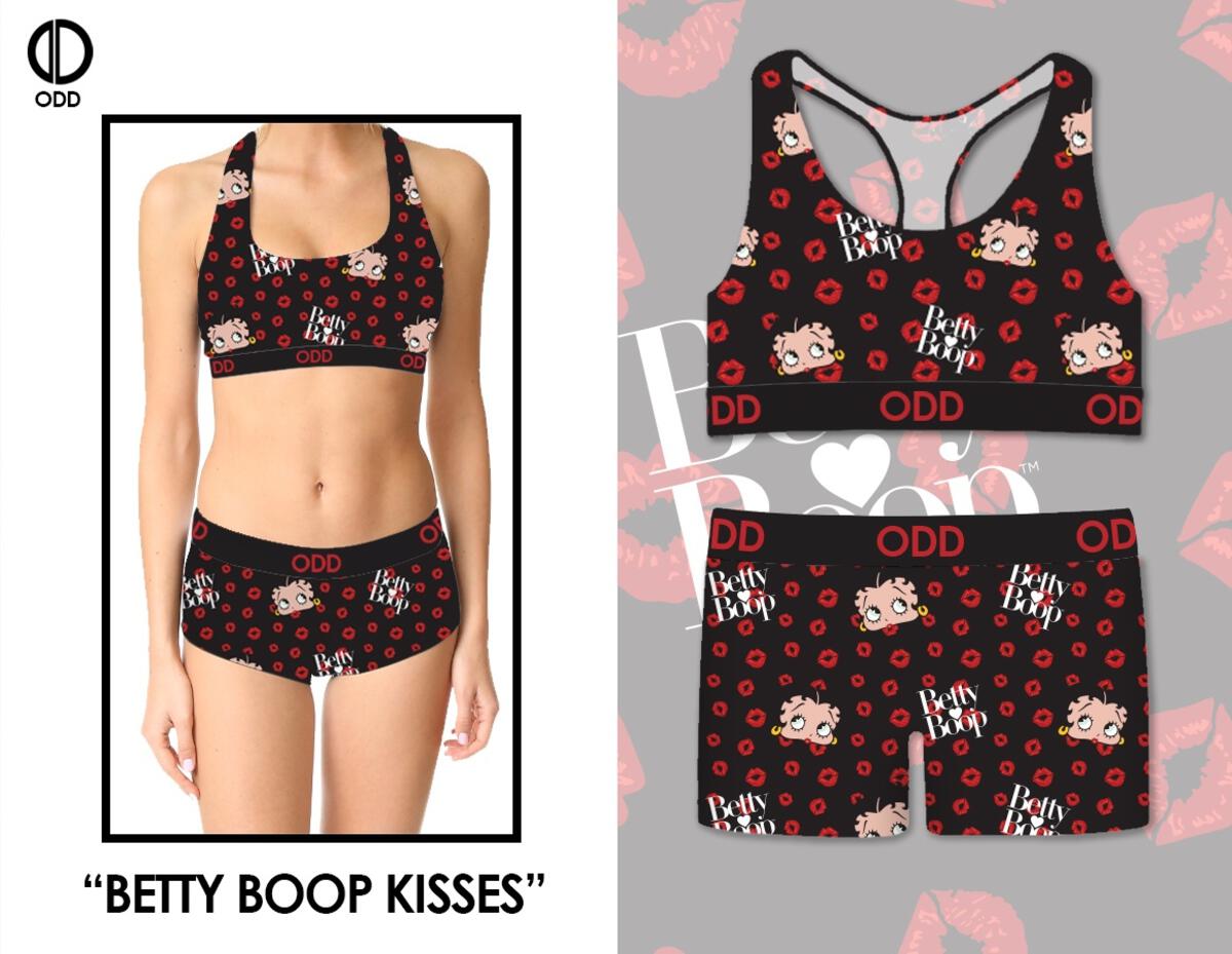 ODD WOMEN Betty Boop Kisses - Womens Sports Bra XU32502WSB