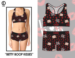 ODD betty boop kisses womens boy shorts