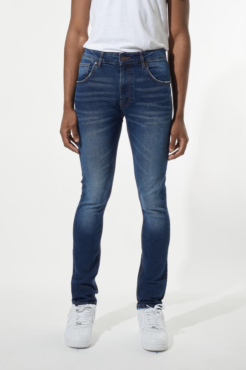 M SOCIETY JEANS ELÁSTICOS DE AJUSTE AJUSTADO PARA HOMBRE MS-80260 DK.INDIGO