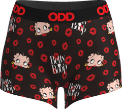 ODD betty boop kisses womens boy shorts