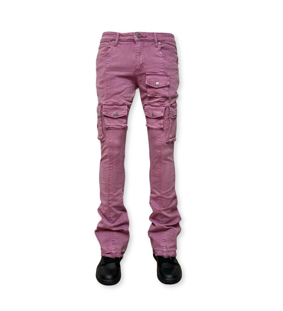 GUNZINII ZINII WARRIOR FLARE CARGOGZ306 VIOLET MAUVE.
