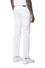 SMOKE RISE PLAIN WHITE JEANS (JP23501)