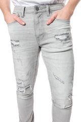 JEANS LAVADOS VINTAGE SMOKE RISE JP24101 GRIS NUBE
