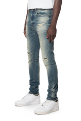 SMOKE RISE VINTAGE WASHED JEANS (JP24101)