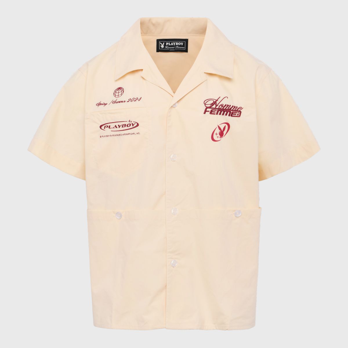 Camisa abotonada Playboy para hombre HFPB202407-4