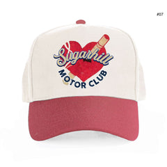 SOMBRERO DE SARGA SUGARHILL "MOTOR CLUB" (ROJO/CREMA) SH25-SPR1-74