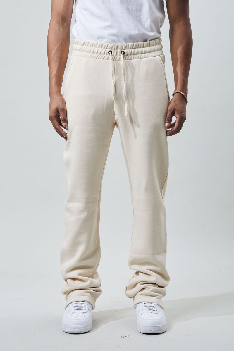 M.SOCIETY Men's Stacked Fleece Pants BONE (MS-23708)