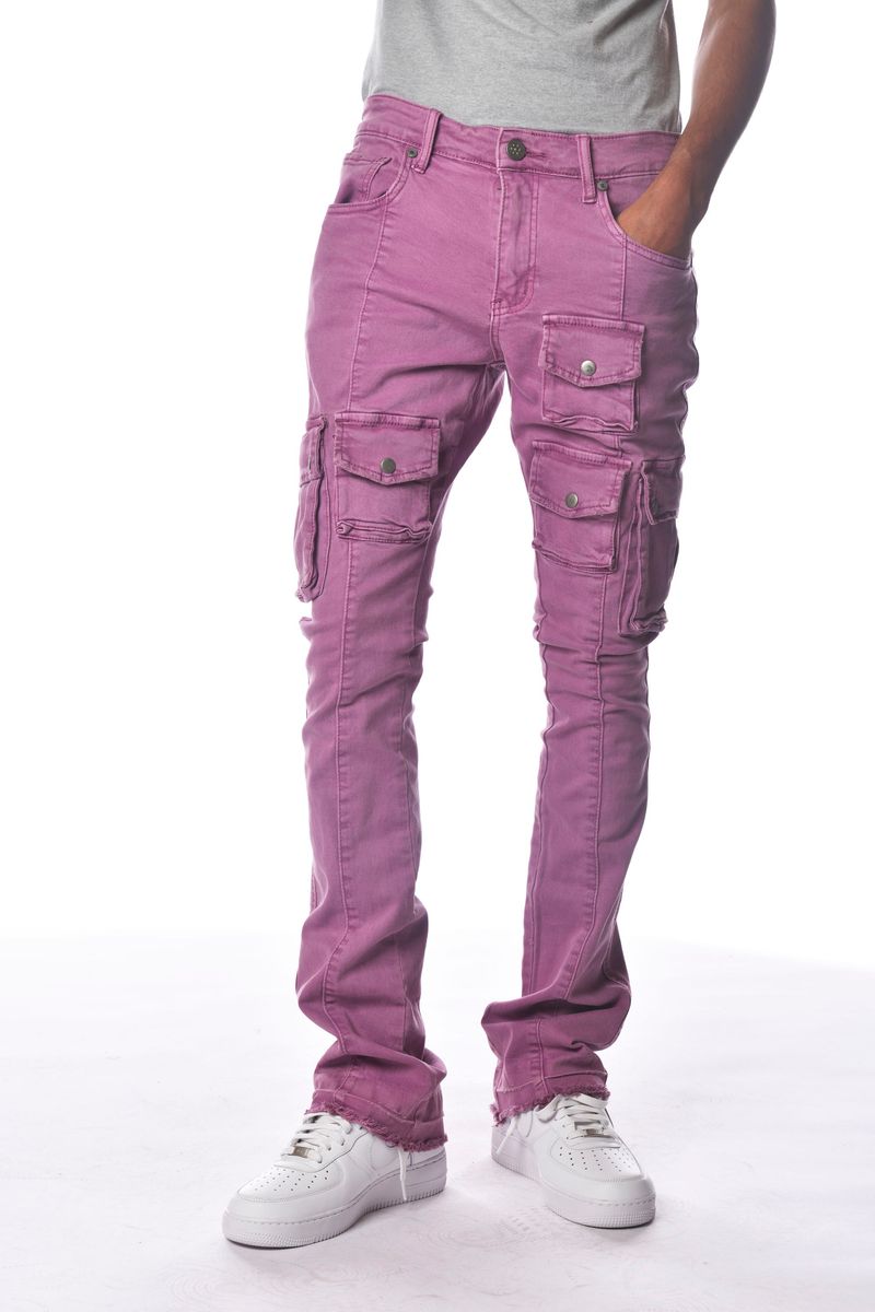 GUNZINII ZINII WARRIOR FLARE CARGOGZ306 VIOLET MAUVE.