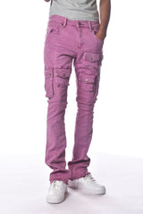 GUNZINII ZINII WARRIOR FLARE CARGOGZ306 VIOLET MAUVE.