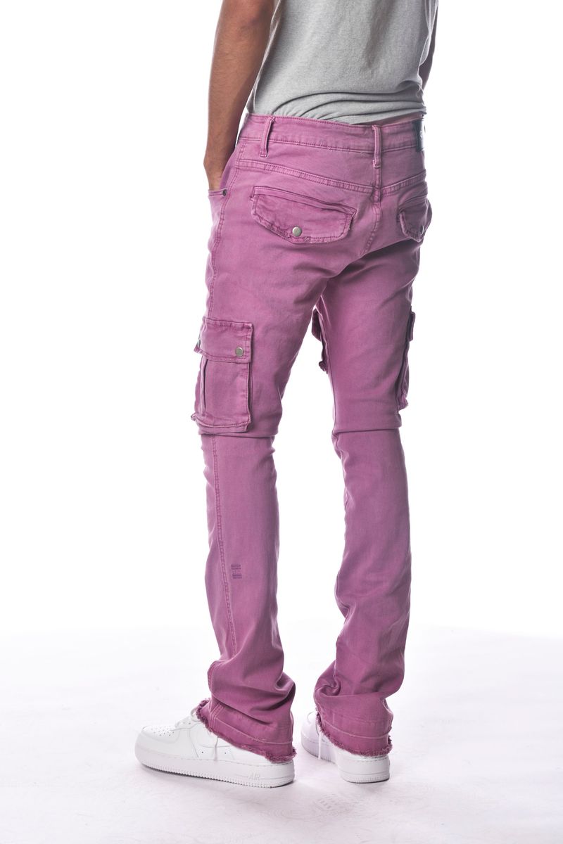 GUNZINII ZINII WARRIOR FLARE CARGOGZ306 VIOLET MAUVE.