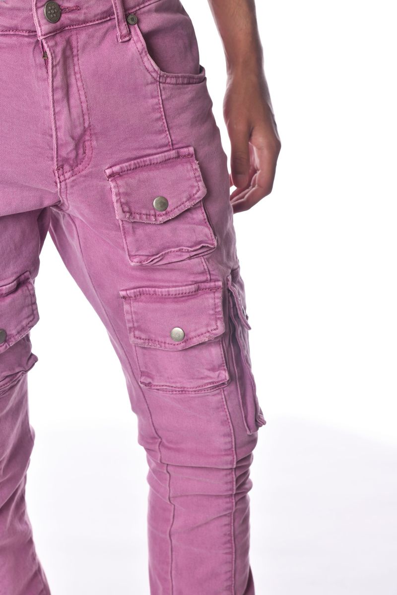 GUNZINII ZINII WARRIOR FLARE CARGOGZ306 VIOLET MAUVE.